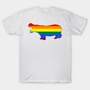 LGBTQ Pride Hippo T-Shirt